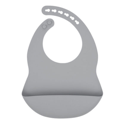 Solid Color Food Grade Silicone Bibs